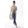 Cardigan female, size 42, beige color