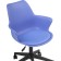 Computer chair Tulin plastic/eco -leather, black/blue 60x60x83 cm
