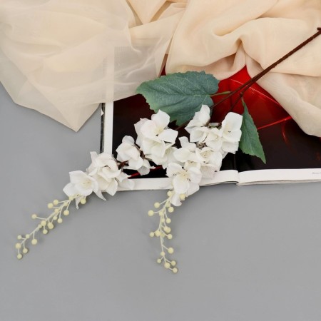 Artificial flowers "Gladiolus Britt" 75 cm, white