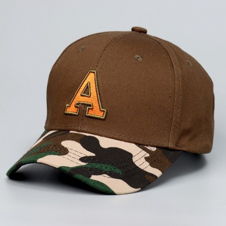 Baby cap for the boy “A”, brown color, rr 52-54, 5-7 years old-3