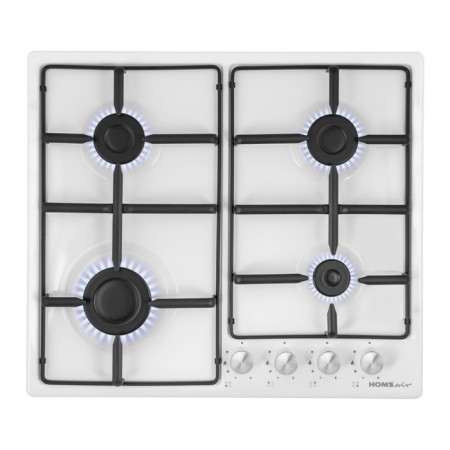 Hob Homsair Hge643gwh, gas, 4 burners, white