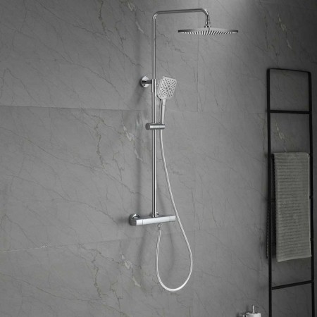 The shower system Vincea NEXT VSFS-1N0TCH, thermostat, tropical shower, shower, chromium-1