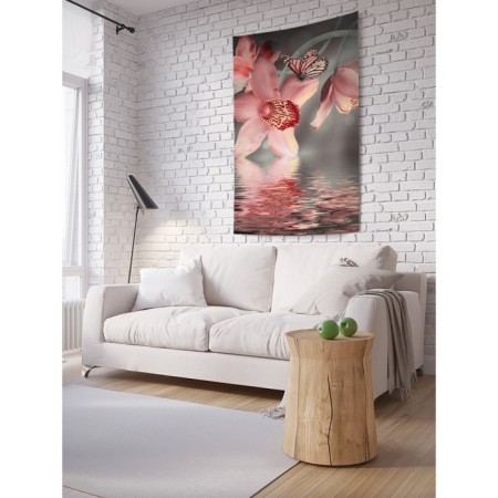 Decorative panel with photo printing "Legend of Flower", vertical, size 150x200 cm