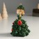 Souvenir Polystone "Girl in a Christmas tree costume" 9x8.5x12 cm