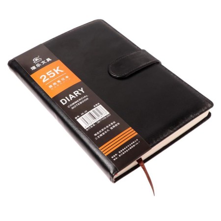 Organizer A5, with a header, 100 sheets in a ruler, PVC cover, black-2