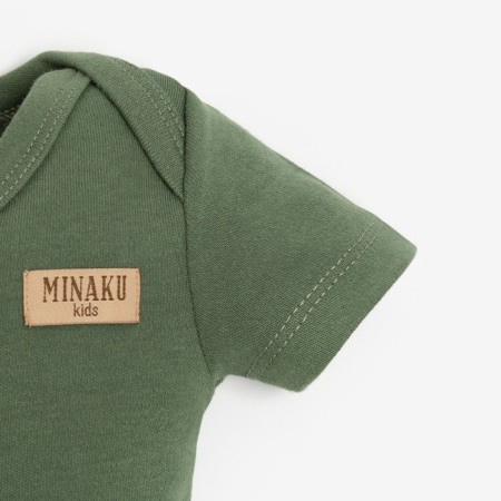 Боди детское MINAKU, цвет хаки, рост 86-92 см-7