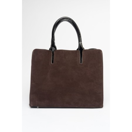 Bag Tout Women, Natural suede, Ludor Brown, 33x10x27 cm-2