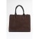 Bag Tout Women, Natural suede, Ludor Brown, 33x10x27 cm