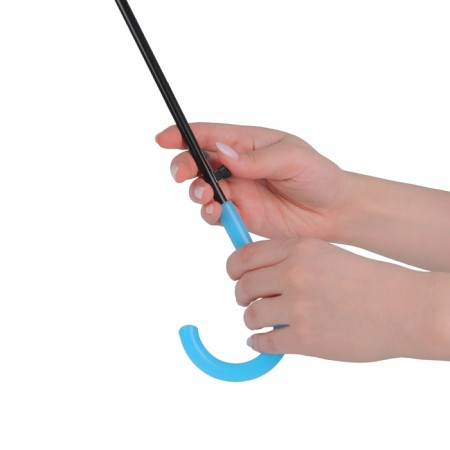 Umbrella - semi -automatic “plain” cane, 8 knitting needles, r = 46 cm, blue color-10