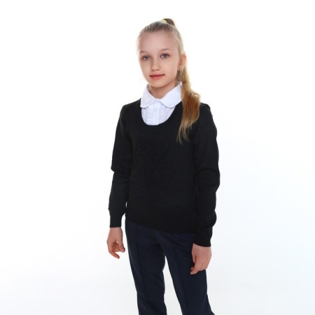 Jumper-OBMARK for Girls, Black Color, Height 134-140cm