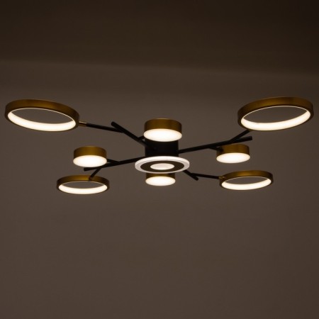 Luer with PDU 2300/9GD LED 190W 3000-6000k gold 85x85x9 cm Bayerlux-2