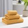 Trick Lovelife Zig-Zag 30x60 cm, mustard color, 100% cotton, 360 g/m2