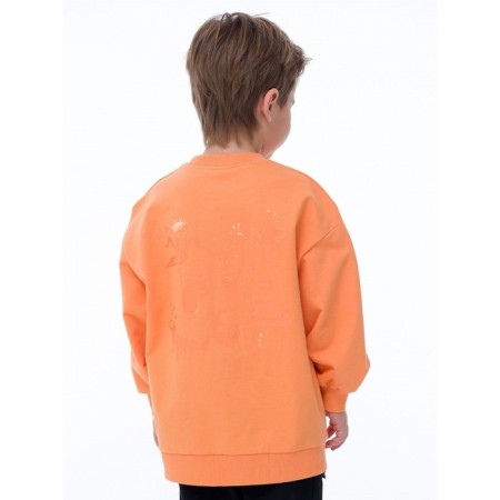 Sweatshirt for boys, height 98 cm, orange color-1