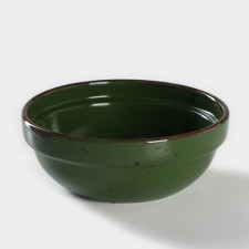 Porcelain plate Punto Verde, 600 ml, D = 15.5 cm