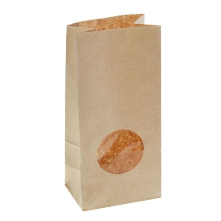 Craft package Pack Pack, single -layer, with a window, rectangular bottom 12 (7) x 8 x 25 cm