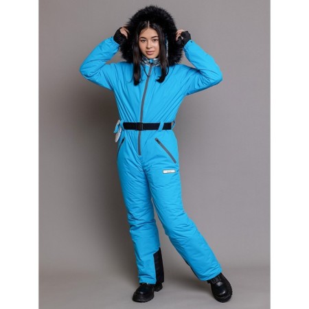 Overalls for a girl, height 170 cm, color blue lagoon-3
