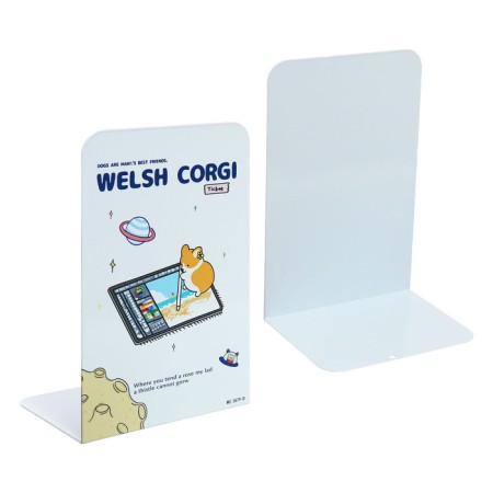 Book stands "Dogs", 2 pieces, gray