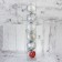 Set of balls plastic D-6 cm, 6 pcs "Prism" silver