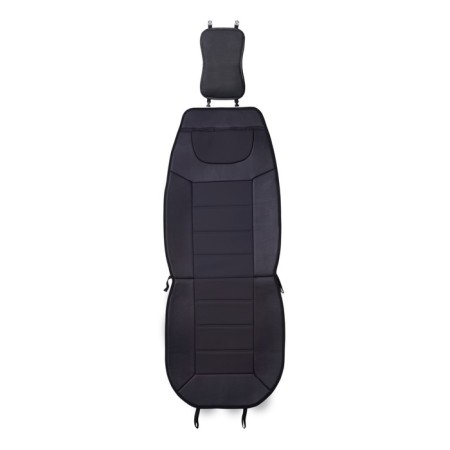 Press on the universal seat Voin Cover Plain, eco -leather, set 1pcs, foams 7mm, black 77718-3