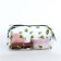 Lightning cosmetic bag, transparent/green color