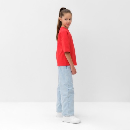 T -shirt Children's Minaku: Basic Line Kids Red color, height 134-5