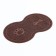 2-in-1 rug for a bowl/toilet for animals two circles, 47 x 26 cm, brown