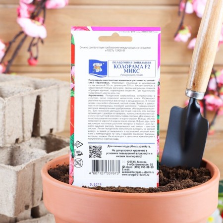 Flower seeds Pelargonium "Coloram", a mixture of colors, 0.03 g-1