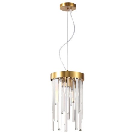 Crystal light lamp VENECIA 2XE14 40W, size 20x20x33.5-70 cm, bronze color