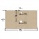 Santa mourning marble tabletop 805x35x450 mm, Colorado color