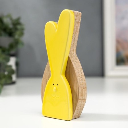 Ceramics souvenir, Easter rabbit tree 13.8x2.8x6.6 cm-1