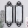 Climber Plastic, glass for 1 candle "Mirror light" Nr 2 pcs D-4 cm silver 8x11.5x37 cm 90688