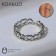 Ring "Clock from the hearts", the color is silver, dimensionless