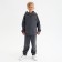 Costume for a boy (sweatshirt, trousers) minku: casual collection graphite color, height 104