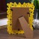 Photo frame plastic 10x15 cm "butterflies" yellow 20.5x15.5 cm