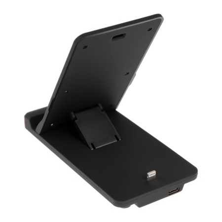 Wireless charger H16, 15 W, folding, black-3