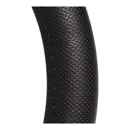 The steering wheel braid, perforated skin, black, 37-39 cm-2