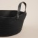 Basket for storage of handmade lauded "Louise", 33 × 33 × 16 cm, black color