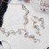 Set 2 objects: earrings, necklace "amazement" flowering, white color in gold, 42 cm