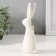 Souvenir Ceramics "White Bunny with flowers" 6x2.8x15 cm