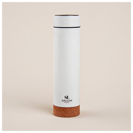 Thermos with thermometer Sima-Land Home, 500 ml, white color-5