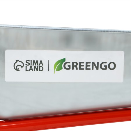 Construction car, 1 pneumatic fire, cargo/p 200 kg, volume 110 liters, galvanized body 0.8 mm, Greengo-14