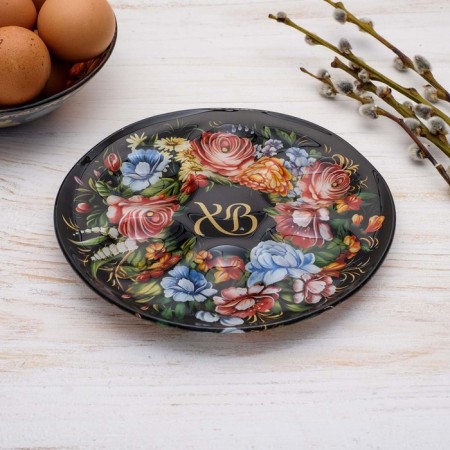 Glass stand for 6 eggs "HB", 18 x 18 cm.-3