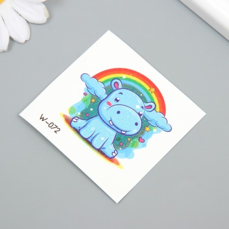 Tattoo on the body color "rhino/hippo" mix 6x6 cm-2
