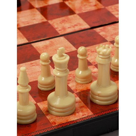 Chess 30 x 30 cm, King H-5.6 cm, d-2.3 cm, plastic board and figures-6