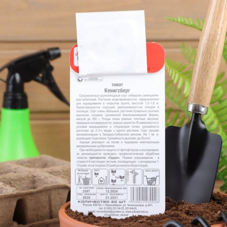 Seed Tomat "Koenigsberg", Middle Erand, 20 pcs-3