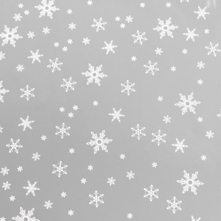 Glossy film "Snowflakes", white, 0.7 x 8.2 m, 40 μm, 200 grams-2