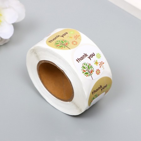 Stick Paper "Gratitude" d = 2.5 cm 500 pcs in a roll 3x6x6 cm-1