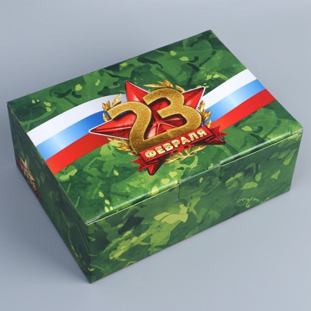 Box Gift team, packaging, "February 23", 26 x 19 x 10 cm-2