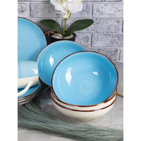 Elrington table set “Airgraph. Sea evening ", 17 items-15