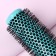 Thermal caring is professional, ventilated, d = 3.2 cm, turquoise color/black